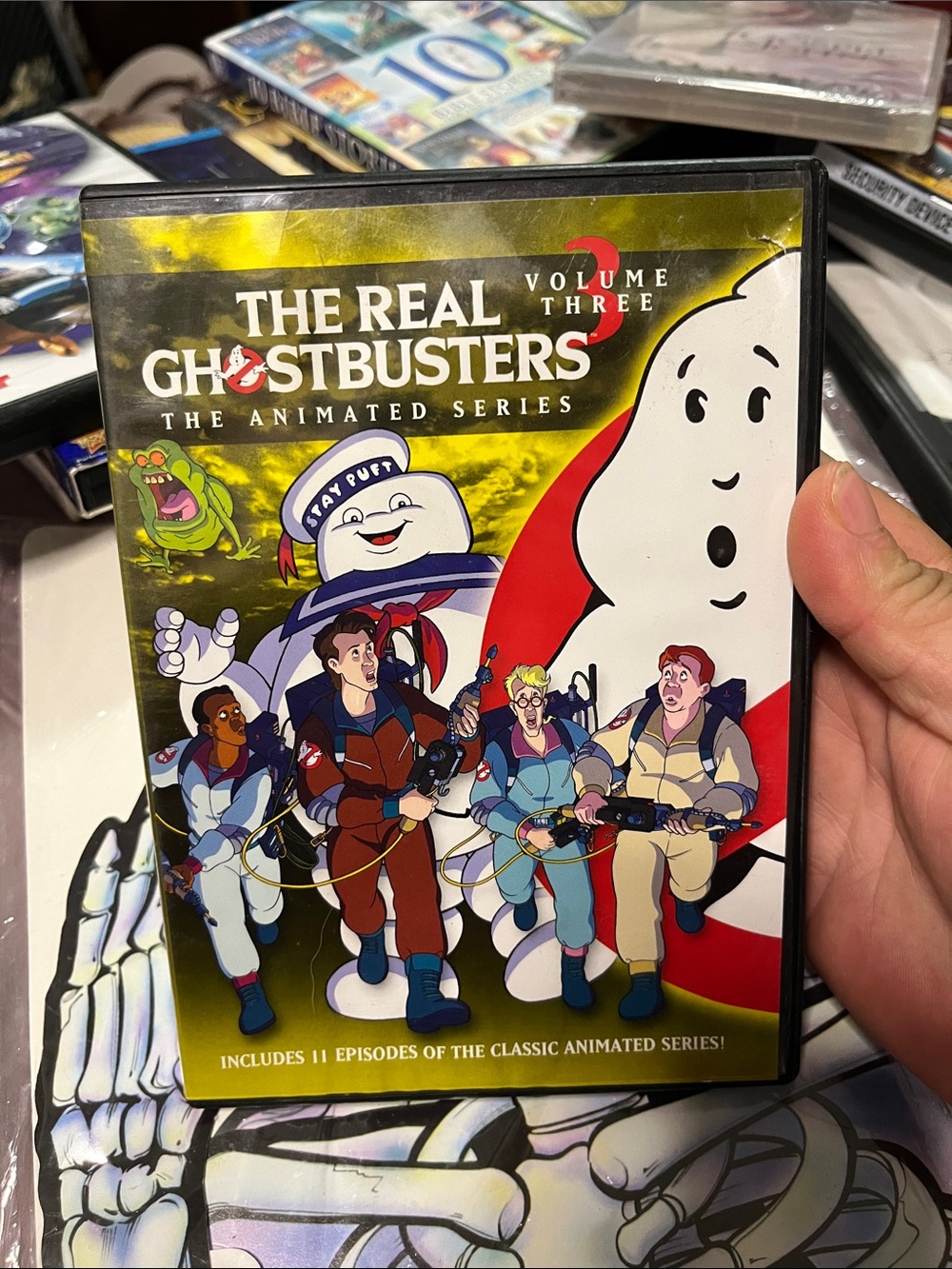 Sony The Real Ghostbusters Volume Three DVD — Yellow & Red Cover Art